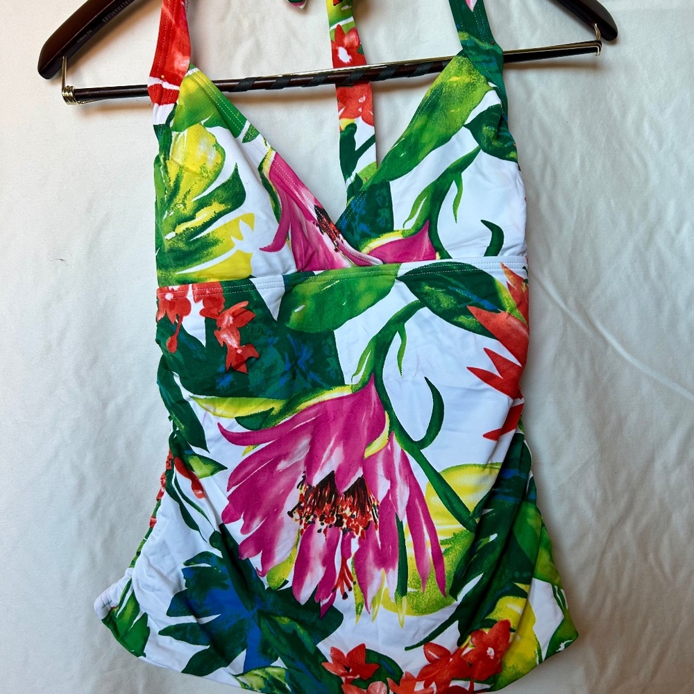 Tommy Bahama W Bathing Suit Top Floral W Size 12